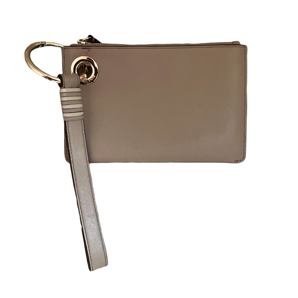 Michael Kors Tan Top Zip Wristlet